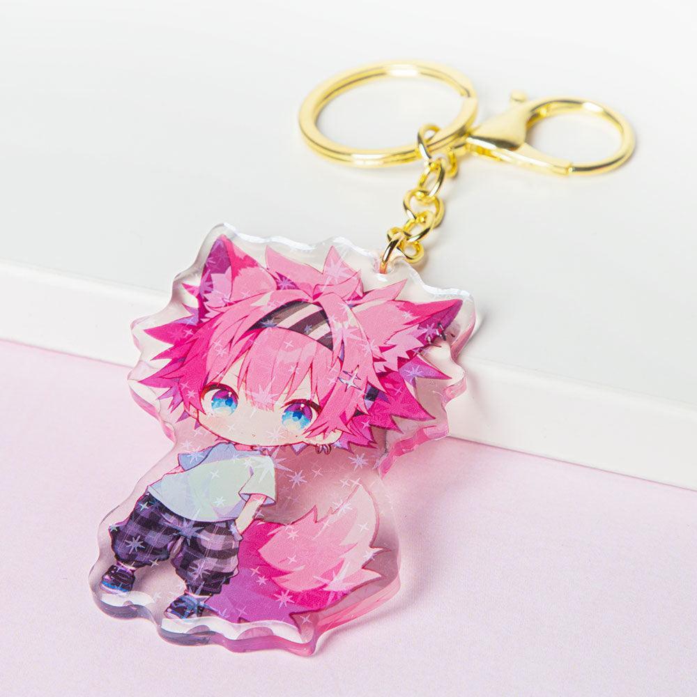 Custom Epoxy Acrylic Keychains Diy Anime Clear Acrylic Charms